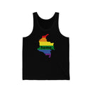 Women's Flag Map Home Pride Tank Colombia