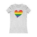Women's Big Heart T-Shirt Pride