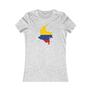 Women's Flag Map T-Shirt Colombia
