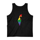 Men's Flag Map Pride Tank Israel