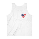 Men's Flag Heart Tank USA
