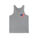 Women's Flag Heart Tank USA