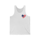 Women's Flag Heart Tank USA