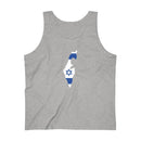 Men's Flag Map Tank Israel
