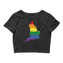 Women’s Flag Map Pride Crop Top England