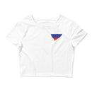 Women’s Flag Heart Crop Top Russia