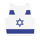 Women's All-Over Crop Top Israel