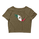 Women’s Flag Map Crop Top Mexico