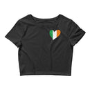 Women’s Flag Heart Crop Top Ireland