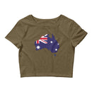 Women’s Flag Map Crop Top Australia