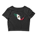 Women’s Flag Map Crop Top Mexico
