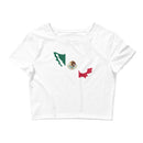 Women’s Flag Map Crop Top Mexico