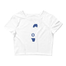 Women’s Flag Map Crop Top Israel