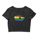 Women’s Flag Map Pride Crop Top Canada
