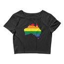 Women’s Flag Map Pride Crop Top Australia