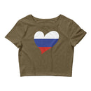 Women’s Big Heart Crop Top Russia