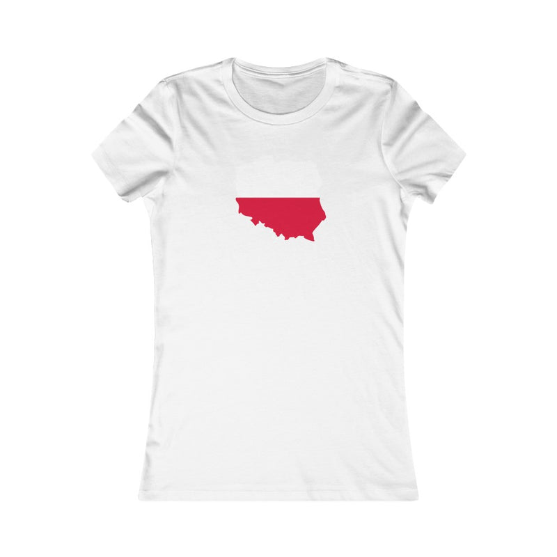 Women's Flag Map T-Shirt Poland