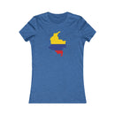 Women's Flag Map T-Shirt Colombia