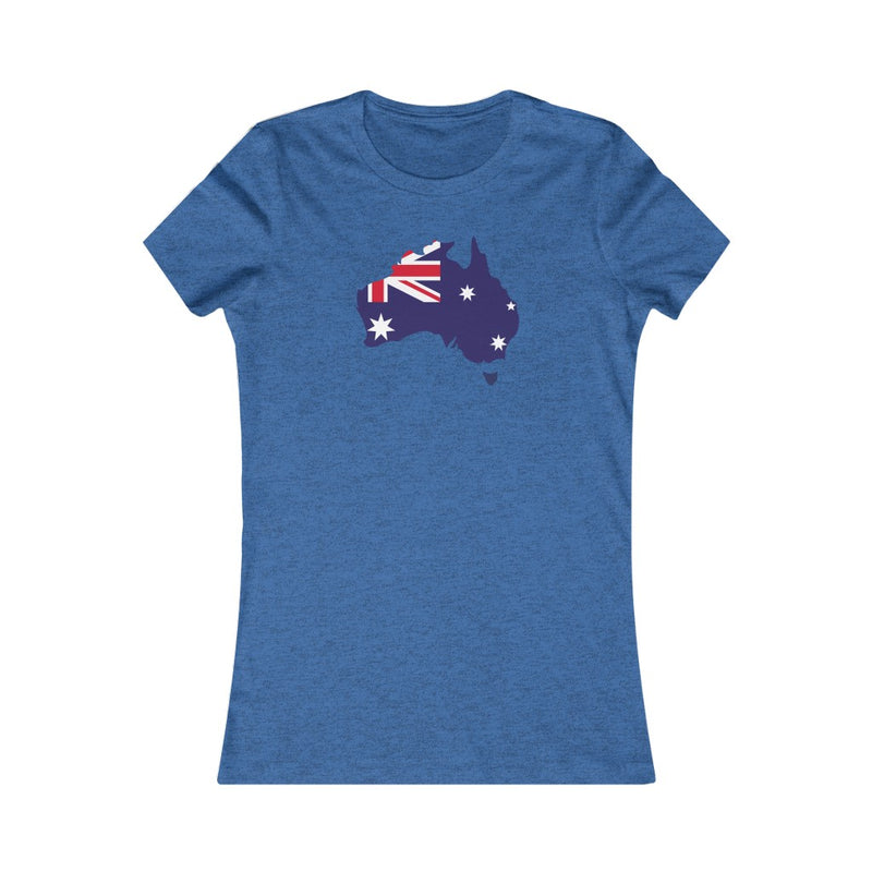 Women's Flag Map T-Shirt Australia