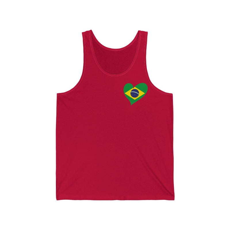 Women's Flag Heart Tank Brazil