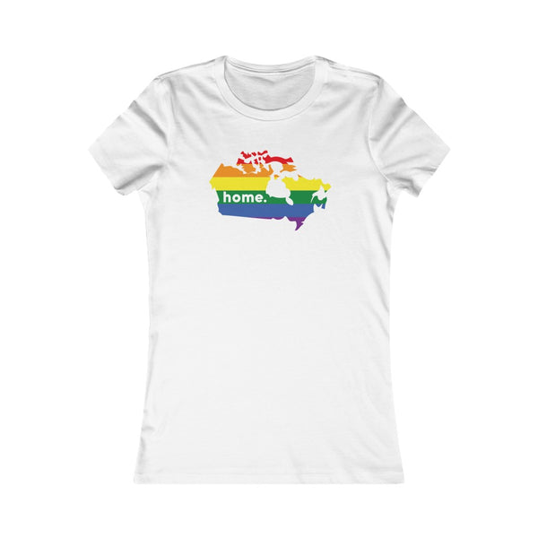 Women's Flag Map Home Pride T-Shirt Canada