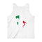 Men's Flag Map Tank Italy