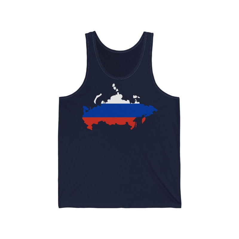 Women's Flag Map Tank Russia