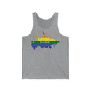 Women's Flag Map Home Pride Tank Russia