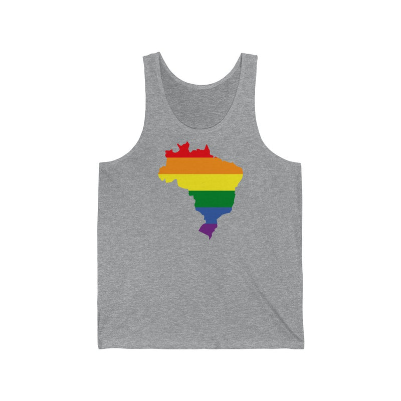 Women's Flag Map Pride Tank Brazil