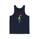 Women's Flag Map Pride Tank Israel