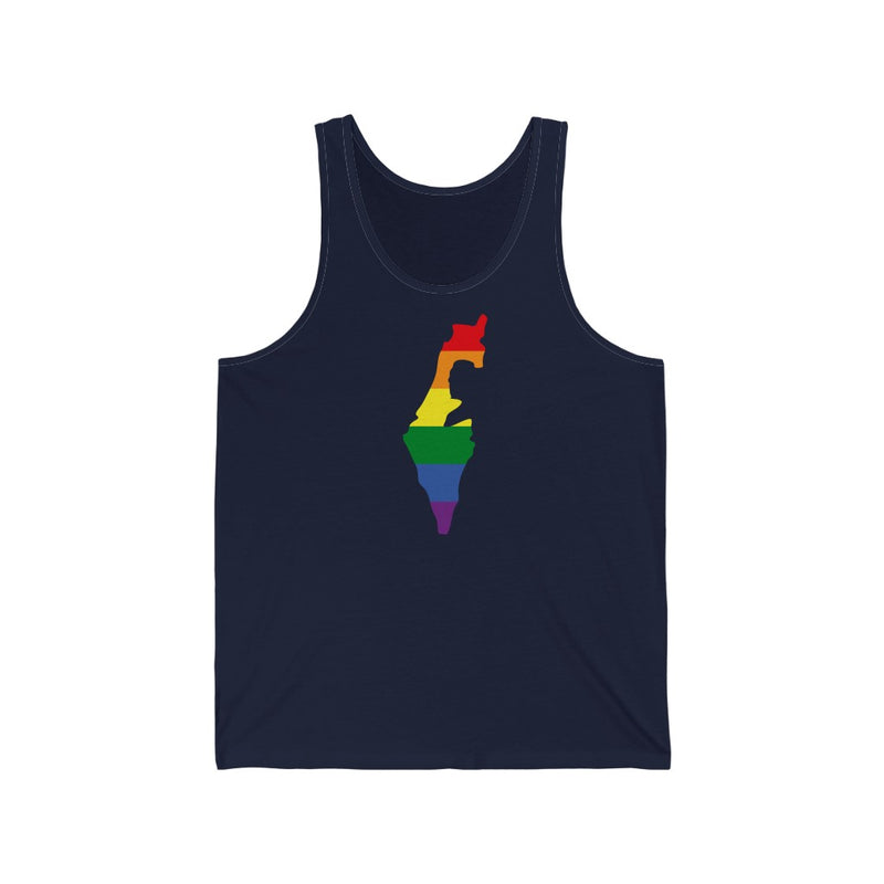 Women's Flag Map Pride Tank Israel