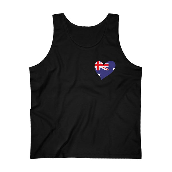 Men's Flag Heart Tank Australia