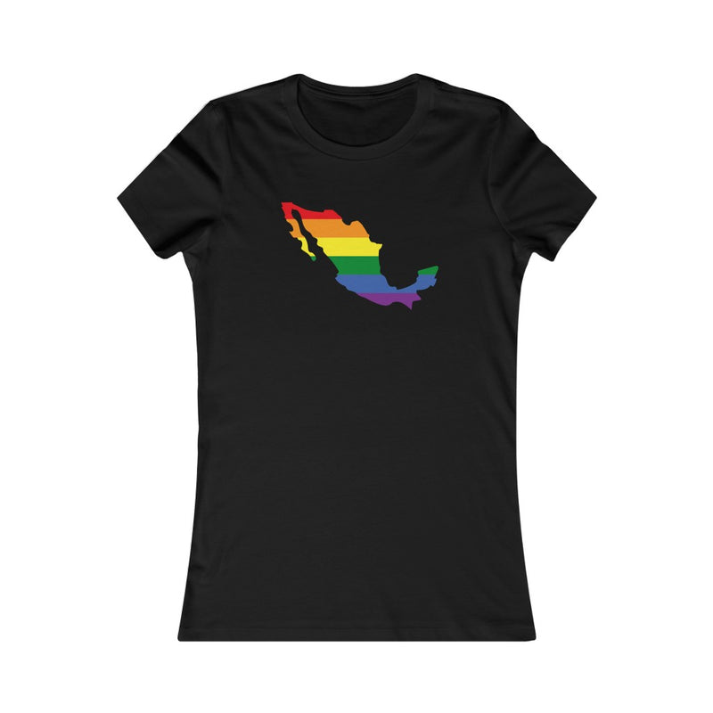 Women's Flag Map Pride T-Shirt Mexico