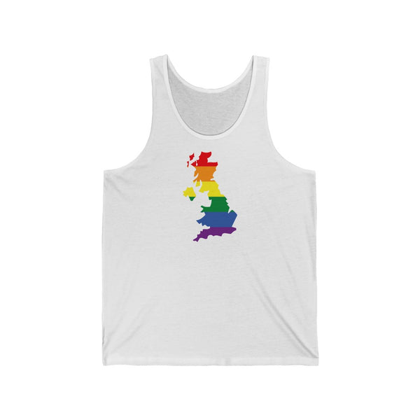 Women's Flag Map Pride Tank United Kingdom