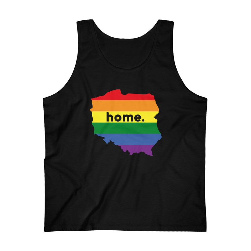 Men's Flag Map Home Pride Tank Poland