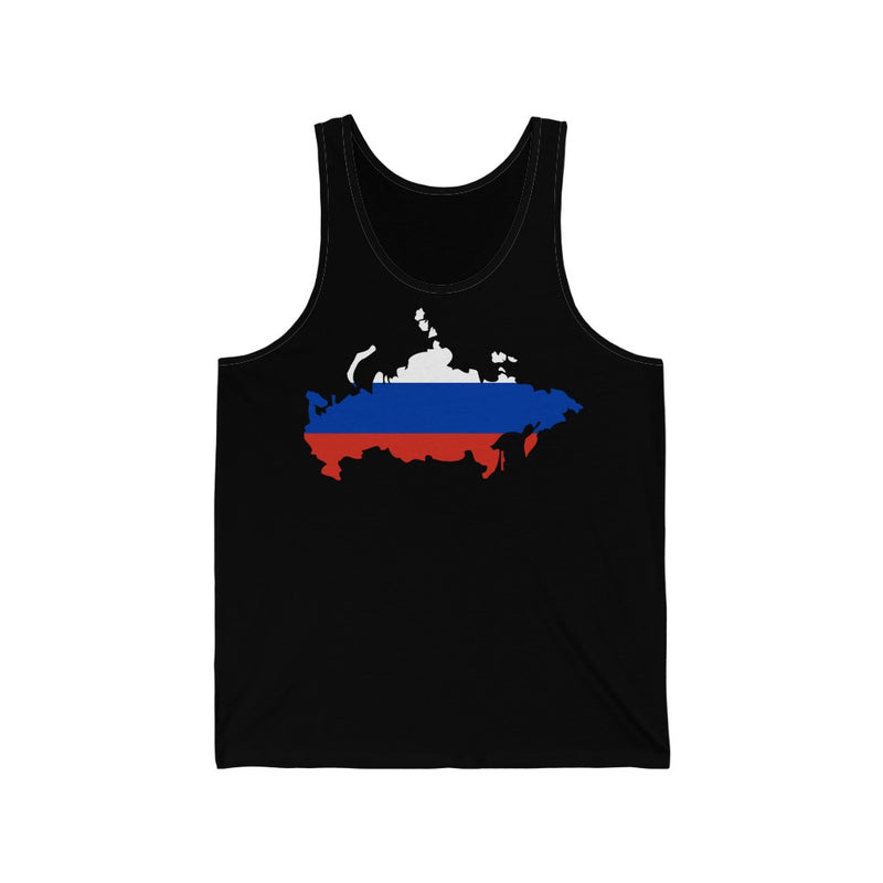 Women's Flag Map Tank Russia