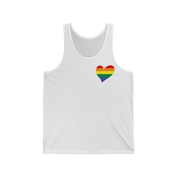 Women's Flag Heart Tank Pride