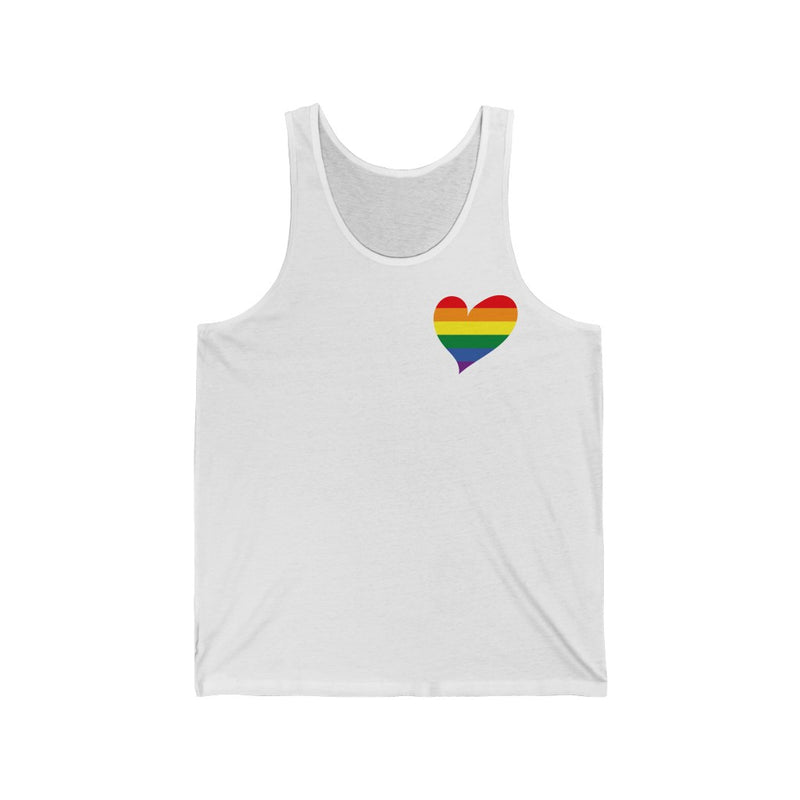 Women's Flag Heart Tank Pride