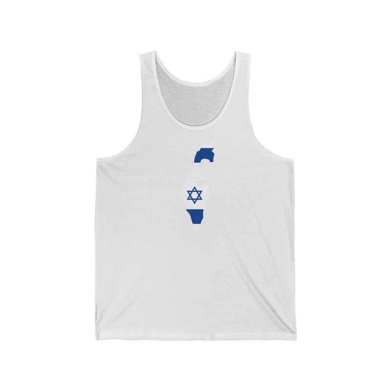 Women's Flag Map Tank Israel