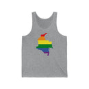 Women's Flag Map Pride Tank Colombia