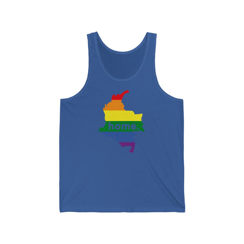 Women's Flag Map Home Pride Tank Colombia