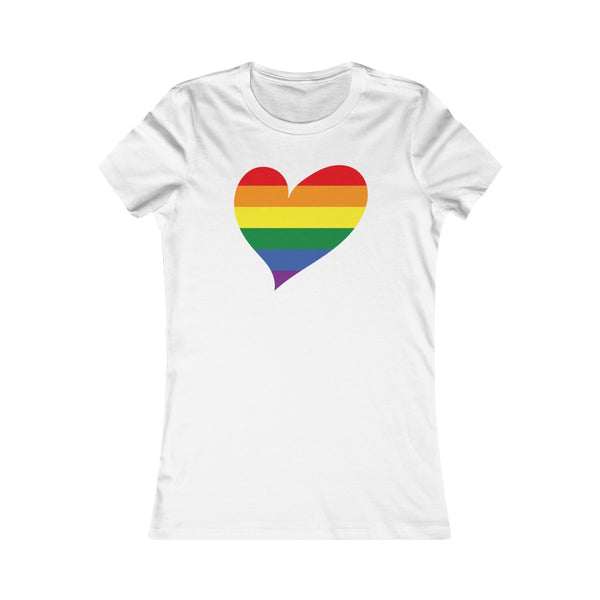 Women's Big Heart T-Shirt Pride