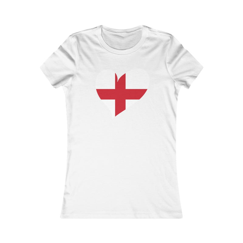 Women's Big Heart T-Shirt England