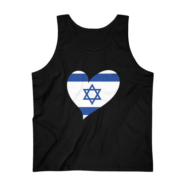 Men's Big Heart Tank Israel