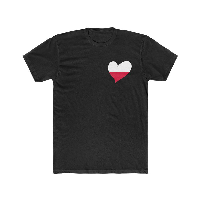 Men's Flag Heart T-Shirt Poland