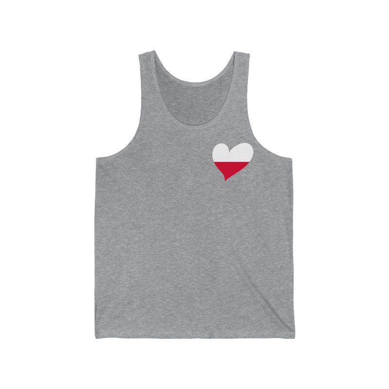 Women's Flag Heart Tank Poland