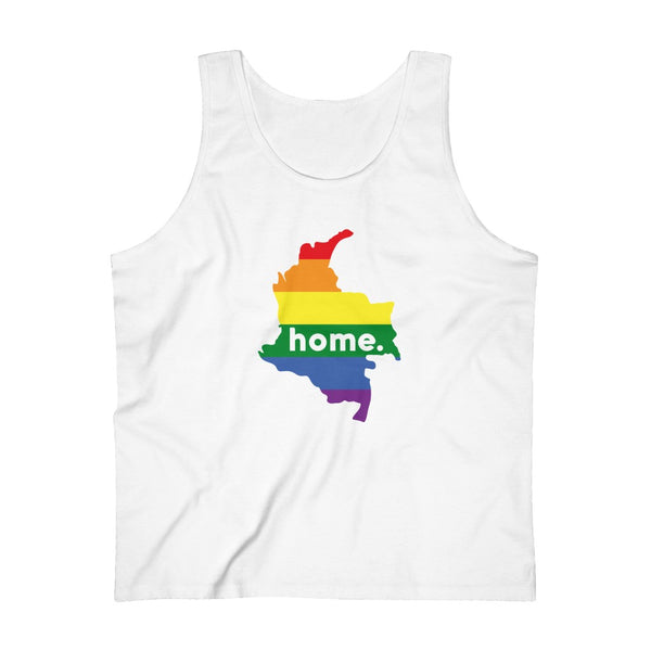 Men's Flag Map Home Pride Tank Colombia