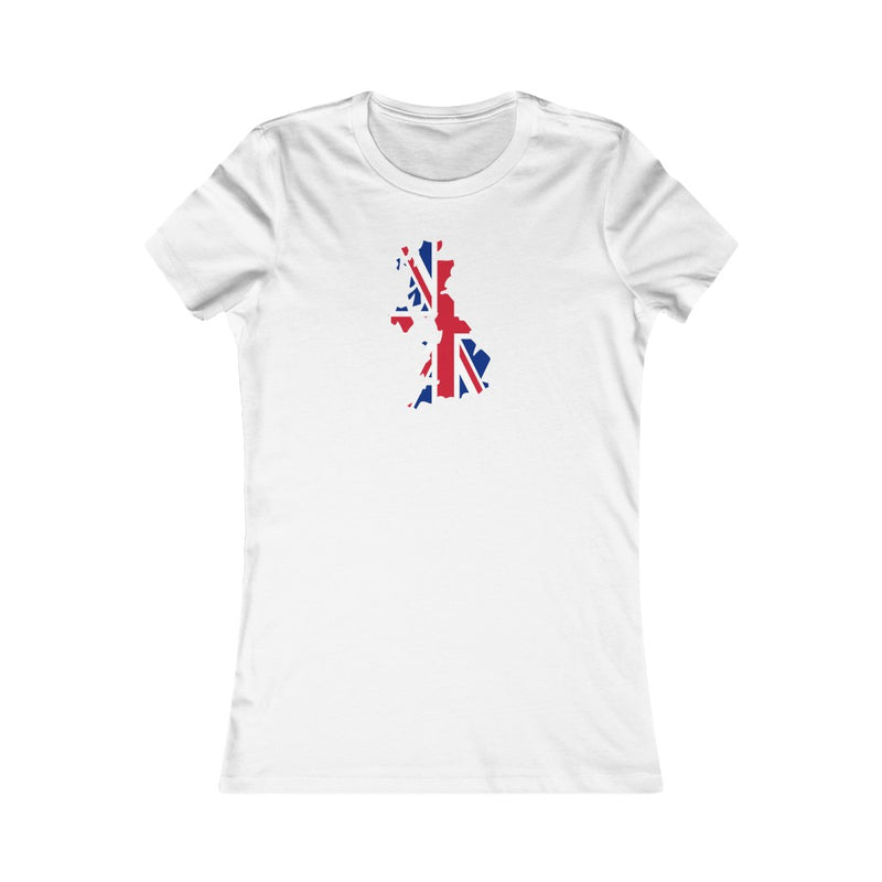 Women's Flag Map T-Shirt United Kingdom