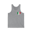 Women's Flag Heart Tank Italy