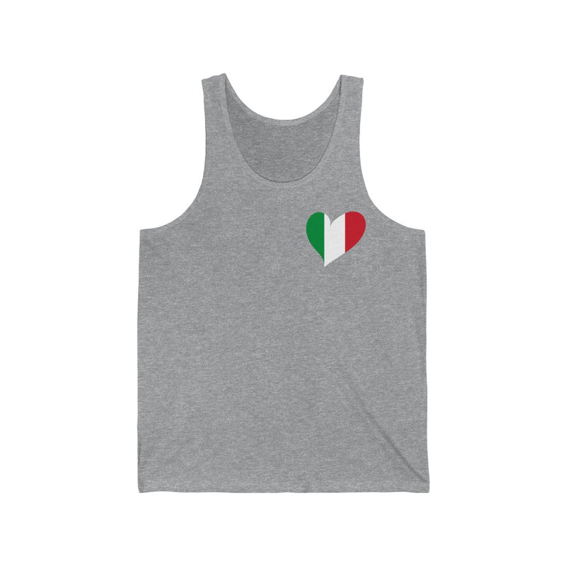 Women's Flag Heart Tank Italy